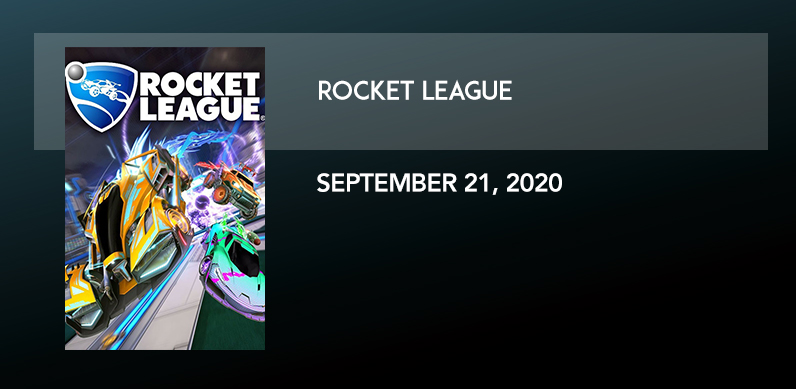 ROCKET LEAGUE 9/21