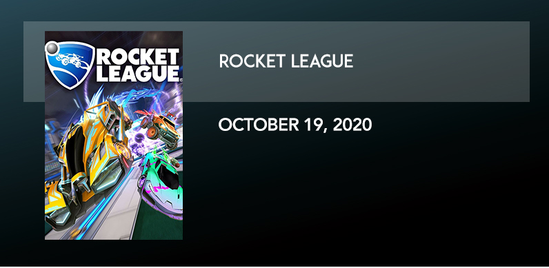 ROCKET LEAGUE 10/19